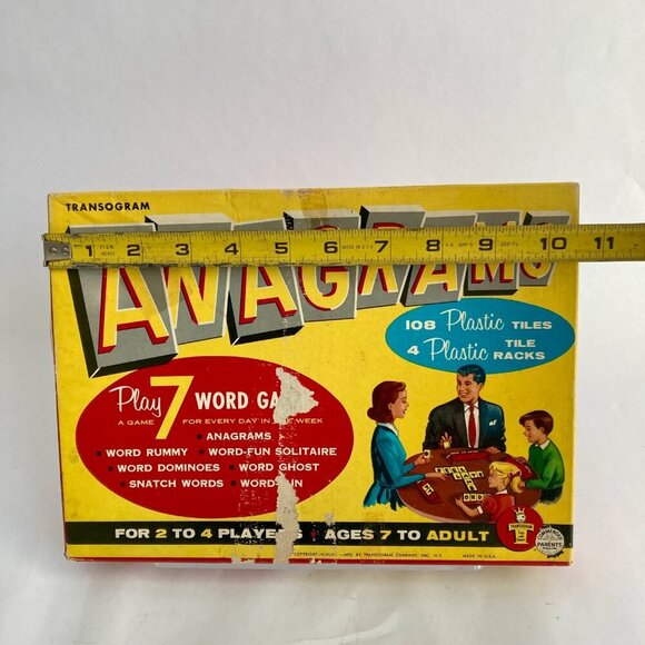 Vintage Transogram Anagrams Word Game #1150 7 Word Games - Picture 2 of 6